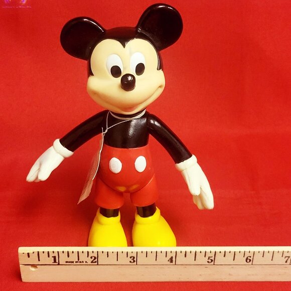Vintage Disney Articulated Micky Mouse Figurine - Picture 7 of 16